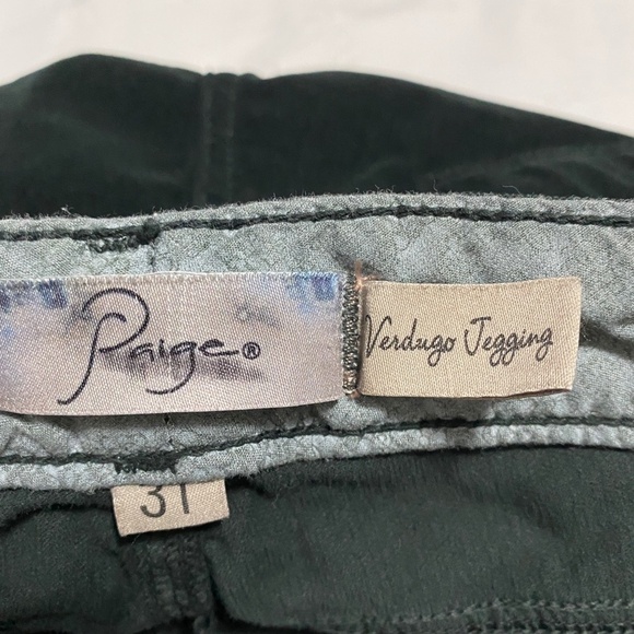 Paige Verdugo Jegging Women's Black‎ Corduroy Pants Size 31 - Picture 2 of 11